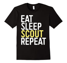 Eat Sleep Scout Repeat T-Shirt Funny Scouting Gift Shirt