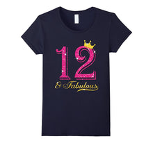 12th Birthday Girl Fabulous Princess Shirt