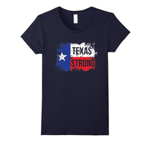 Texas Strong Support for Texas Distressed Flag T-Shirt