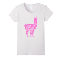 Funny Save the Drama for Your Llama Shirt Lama Hot Pink