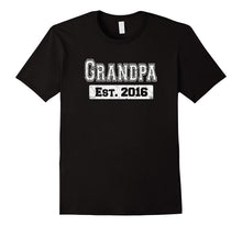 Mens Father's Day T-Shirt 2016 First Time Grandpa Gift Shirts