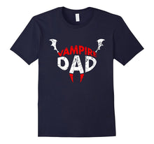 Mens Funny Vampire Dad Halloween Party Costume T Shirt