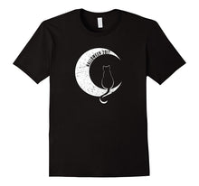 Halloween T-Shirt Black Cat on Moon Funny 2017