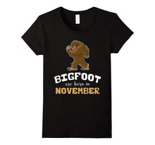 Bigfoot Are Born in November Children's Birthday T-Shirt