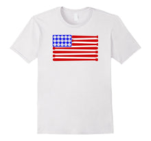 Baseball American Flag T-Shirt for July 4th Independence USA