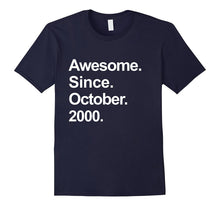 Awesome Since October 2000 Shirt 17th Birthday Gifts TShirt