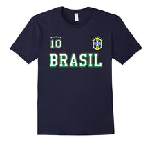 2 SIDED Brazil Soccer Tshirt With Number 10 Sports Apparel