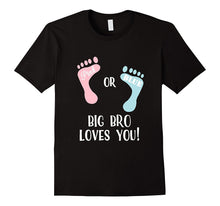 Gender Reveal TShirt - Pink or Blue Big Bro Loves You