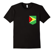 Guyanese Guyana Flag Shirt -  Pocket Caribbean T Shirt