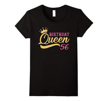 Cute Birthday Queen 56th Birthday T-Shirts Gold Tiara Crown