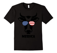 Merica Memorial Day Cow T-Shirt
