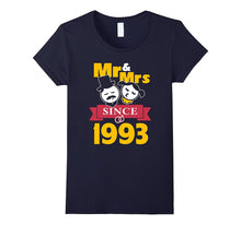 24th Wedding Anniversary T-Shirt 24 Year Mr & Mrs Since 1993