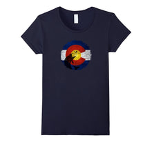 Colorado Flag T-Shirt With Fly Fishing Design