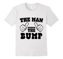 Mens the Man Behind the Bump Men's T Shirt