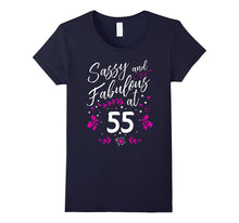 55th Birthday Gift T-Shirt Sassy & Fabulous 55 Year Old Tee