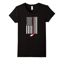 Hockey Stick and Teeth American Flag T Shirt Youth and Adult