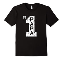 Mens Number One Papa Dad T-Shirt # 1 Papa Father's Day Gift Tee
