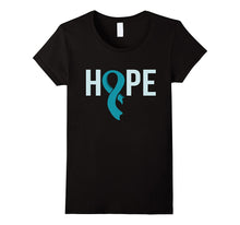 HOPE Teal Ribbon Ovarian Cancer Awareness T-Shirt