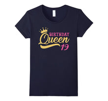 Cute Birthday Queen 19th Birthday T-Shirts Gold Tiara Crown