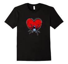 Heart Spiders T-Shirt Love Cobalt Blue Tarantula