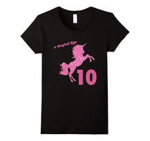Kids 10th Birthday Unicorn Gift T-Shirt for 10 Yr Old Girls