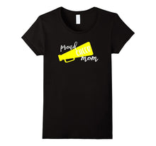 Proud Cheer Mom T-Shirt Yellow Megaphone