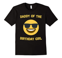 Mens Daddy of the Birthday Girl Emoji Party Gift T-Shirt