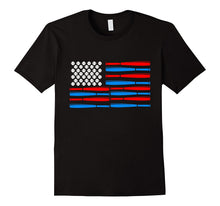 Dad American Flag Baseball T-Shirt July 4th Father's Day