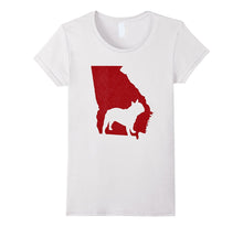 Georgia With Bulldog Distressed Red Dog Lover Shirt