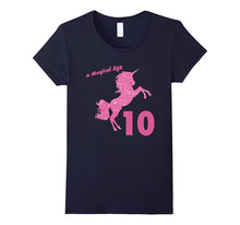 Kids 10th Birthday Unicorn Gift T-Shirt for 10 Yr Old Girls