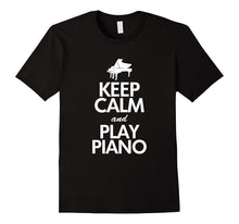 Keep Calm and Play Piano T-Shirt, Funny Players Quote Gift