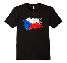Czech Splash Flag Tourist T-Shirt