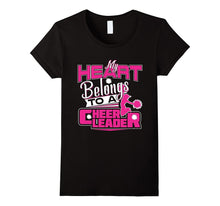 My Heart Belongs to a Cheerleader Cheerleading Gift Tshirt