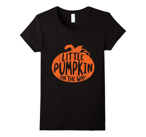 'Little Pumpkin on the Way ' Maternity Halloween Gift Shirt