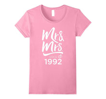 25th Wedding Anniversary Mr & Mrs Wedding Tshirt Since 1992