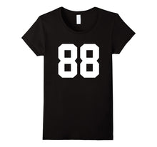 #88 Team Sports Jersey Number Front & Back Player / Fan Tee