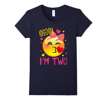 OMG I'm Two T-Shirt 2nd of Birthday Girl Born in 2015