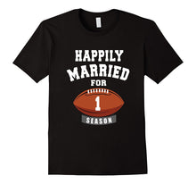1st Wedding Anniversary T-Shirt Football Couple Gift Shirt