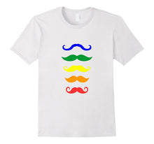 Rainbow Moustache Variety Shirt for November Stache Fans
