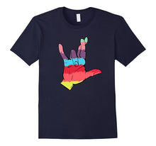 ASL  American Sign Language I Love You Tshirt Rainbow Pride