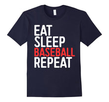 Eat Sleep Baseball Repeat T-Shirt Funny Sport Game Gift