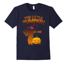 1 Year Old 1st Birthday Tshirt - Halloween Little Pumpkin