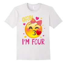 OMG I'm Four T-Shirt 4th of Birthday Girl Born in 2013
