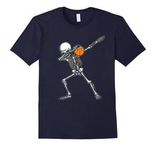 Halloween Dabbing Skeleton Basketball TShirt Funny Dab Dance