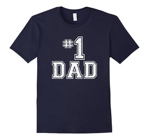 #1 Dad Number One Father's Day Vintage Style T-Shirt