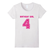 4th Birthday Shirt Gift Age 4 Year Old Girl Tshirt Girls Tee