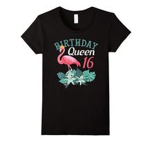 16th Birthday Queen Pink Flamingo Fancy Birthday T-Shirts