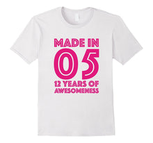 12th Birthday Shirt Gift Age 12 Year Old Girls Tshirt Tee