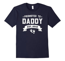 Promoted to Daddy Est. 2018 Gift for New Daddy T-Shirt Baby