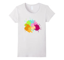 Colorful Paintball Splatter T-Shirt | Artistic Paint Tee